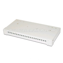 Rack mounted 24 port 2U fiber optic patch panel